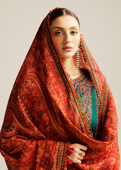 SR-MB525 Lawn Embroidered Suit With Digital Printed Lawn Dupatta