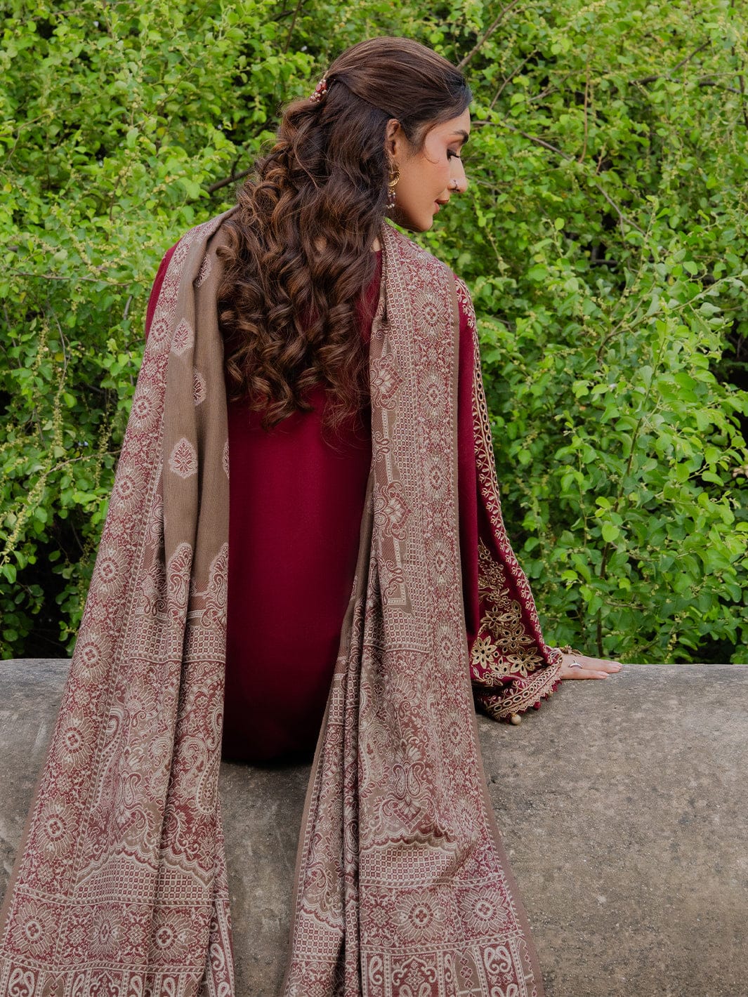 IZ-88333 Unstitched Fully Embroided Lawn Suit With Cotton Lawn Digital Printed Dupatta