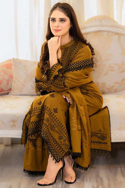 SR-MB100 Unstitched Fully Embroidered Lawn Suit With Embroidered Lawn Dupatta