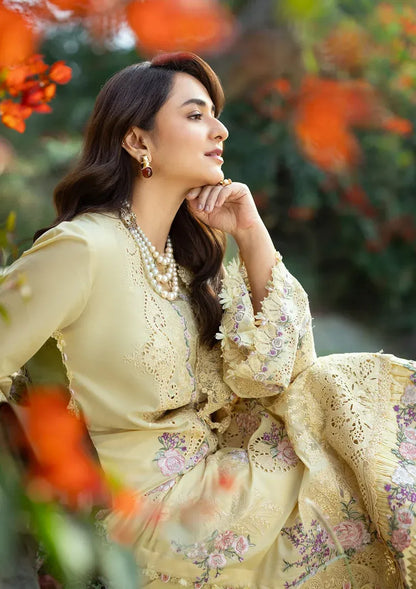 RANG RASIYA-3PC LAWN EMBROIDERED SHIRT WITH CHIFFON PRINTED EMBROIDERED DUPATTA AND TROUSER-BIC-4801