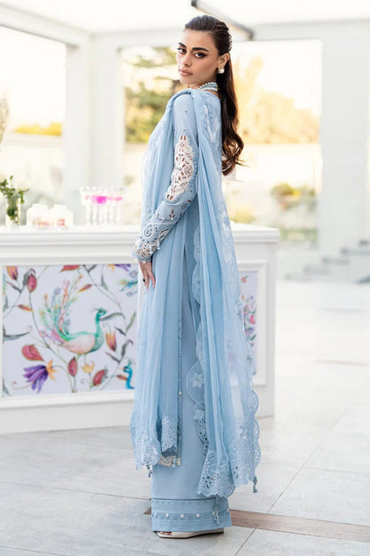 SR-CS2645 Lawn Unstitched Embroidered 3pc Suit With Embroidered Chiffon Dupatta