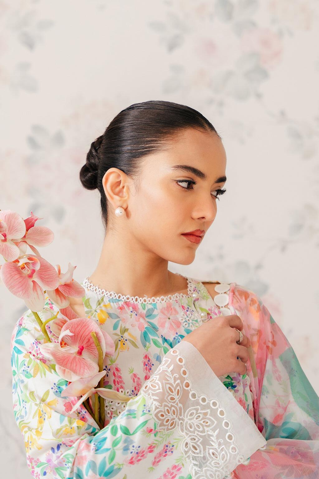 SR-AF70 Digital Printed Khaddar Suit 3pc with Khaddar Digital Printed Dupatta