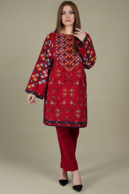 SR-KS760 Lawn Embroidered 2pc Suit
